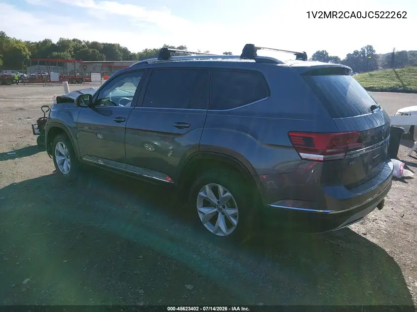 2018 Volkswagen Atlas 3.6L V6 Sel VIN: 1V2MR2CA0JC522262 Lot: 45623402