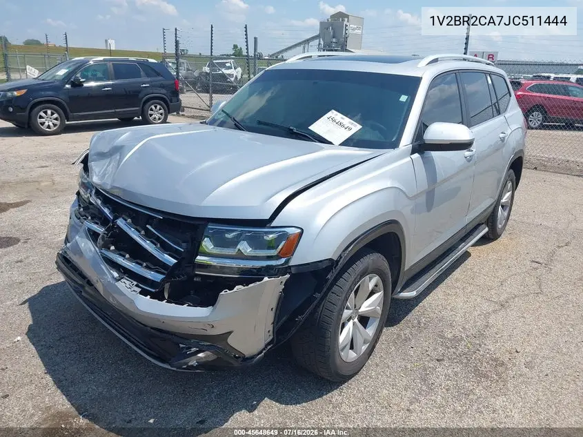 2018 Volkswagen Atlas 3.6L V6 Launch Edition VIN: 1V2BR2CA7JC511444 Lot: 45648649