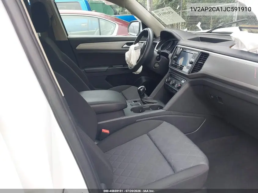 2018 Volkswagen Atlas 2.0T S VIN: 1V2AP2CA1JC591910 Lot: 45659151