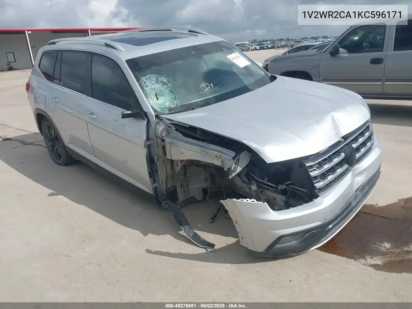 1V2WR2CA1KC596171 2019 Volkswagen Atlas 3.6L V6 Se W/Technology