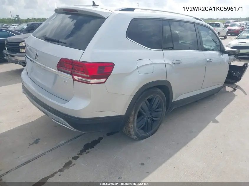 1V2WR2CA1KC596171 2019 Volkswagen Atlas 3.6L V6 Se W/Technology