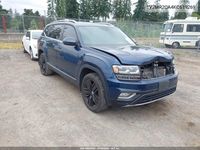 2019 Volkswagen Atlas 3.6L V6 Sel VIN: 1V2MR2CA4KC619269 Lot: 45553402