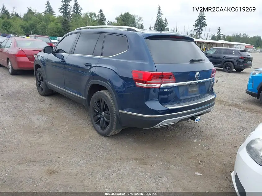 2019 Volkswagen Atlas 3.6L V6 Sel VIN: 1V2MR2CA4KC619269 Lot: 45553402