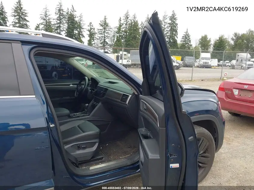 2019 Volkswagen Atlas 3.6L V6 Sel VIN: 1V2MR2CA4KC619269 Lot: 45553402