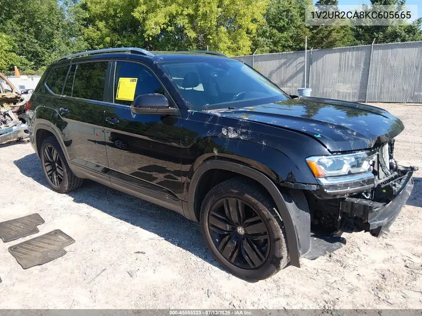 2019 Volkswagen Atlas 3.6L V6 Se W/Technology VIN: 1V2UR2CA8KC605665 Lot: 45555323