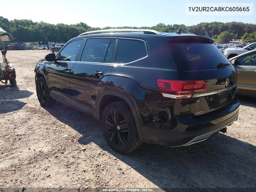 2019 Volkswagen Atlas 3.6L V6 Se W/Technology VIN: 1V2UR2CA8KC605665 Lot: 45555323