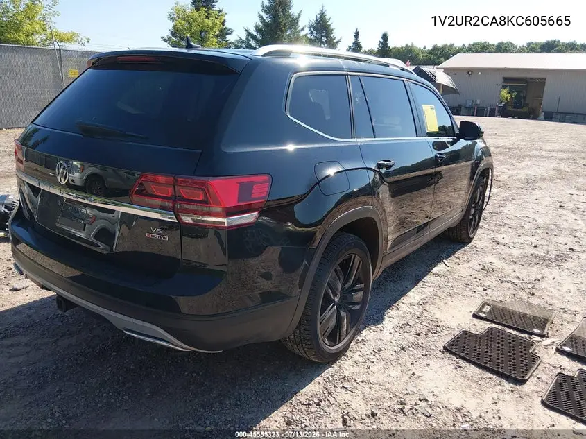 2019 Volkswagen Atlas 3.6L V6 Se W/Technology VIN: 1V2UR2CA8KC605665 Lot: 45555323