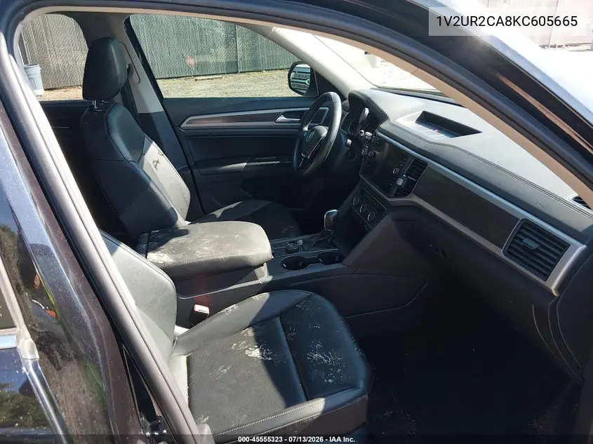 2019 Volkswagen Atlas 3.6L V6 Se W/Technology VIN: 1V2UR2CA8KC605665 Lot: 45555323