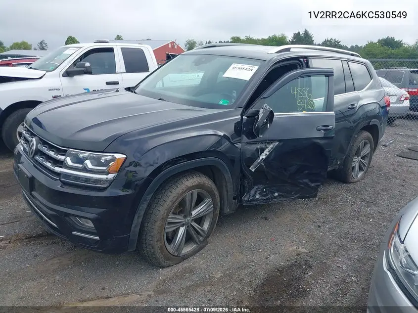 2019 Volkswagen Atlas 3.6L V6 Sel R-Line VIN: 1V2RR2CA6KC530549 Lot: 45565428