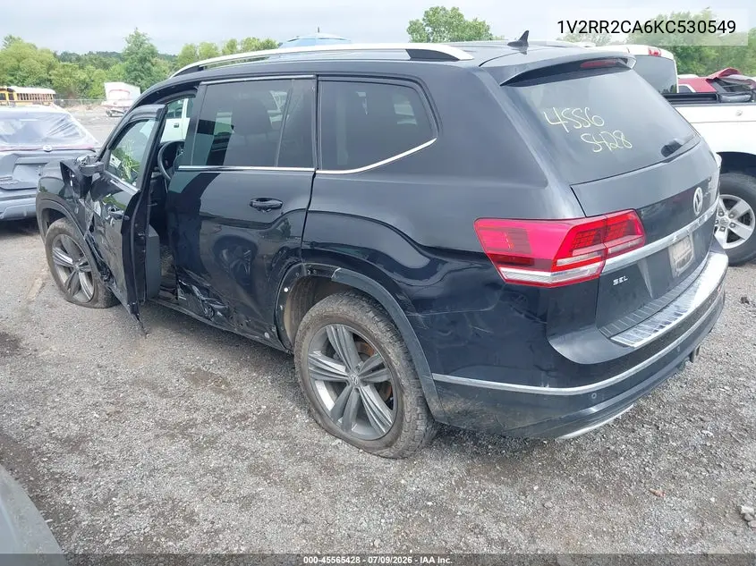 2019 Volkswagen Atlas 3.6L V6 Sel R-Line VIN: 1V2RR2CA6KC530549 Lot: 45565428