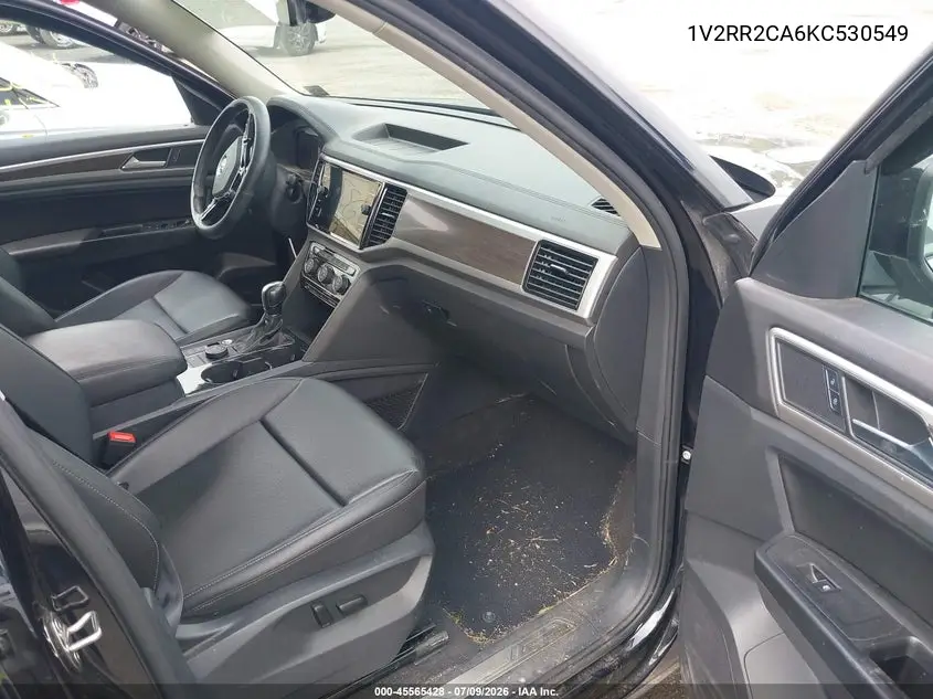2019 Volkswagen Atlas 3.6L V6 Sel R-Line VIN: 1V2RR2CA6KC530549 Lot: 45565428