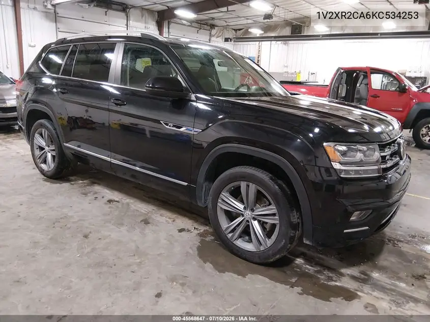2019 Volkswagen Atlas 3.6L V6 Se W/Technology R-Line VIN: 1V2XR2CA6KC534253 Lot: 45568647
