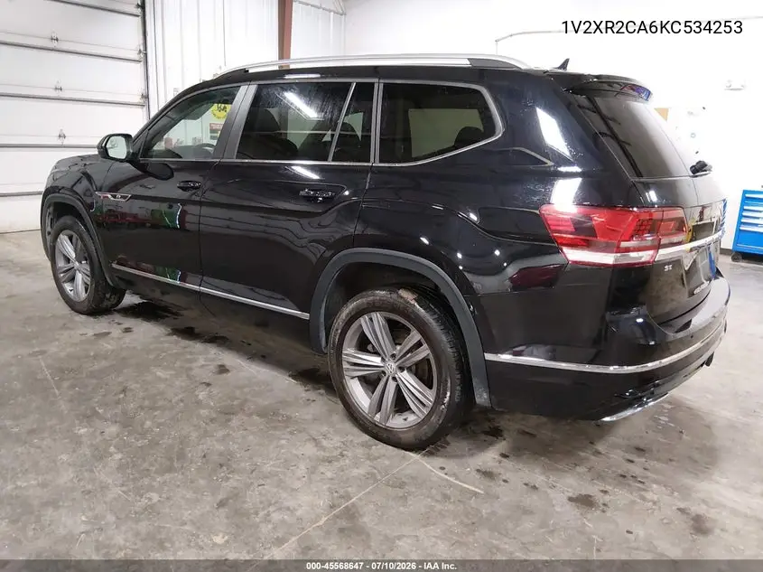 2019 Volkswagen Atlas 3.6L V6 Se W/Technology R-Line VIN: 1V2XR2CA6KC534253 Lot: 45568647
