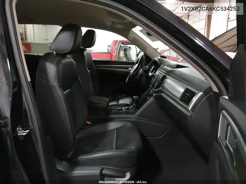 2019 Volkswagen Atlas 3.6L V6 Se W/Technology R-Line VIN: 1V2XR2CA6KC534253 Lot: 45568647