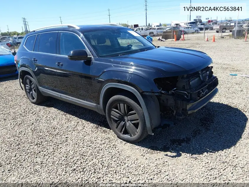 2019 Volkswagen Atlas 3.6L V6 Sel Premium VIN: 1V2NR2CA4KC563841 Lot: 45574672