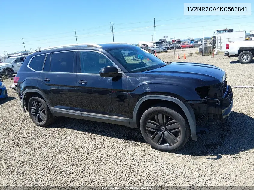 2019 Volkswagen Atlas 3.6L V6 Sel Premium VIN: 1V2NR2CA4KC563841 Lot: 45574672