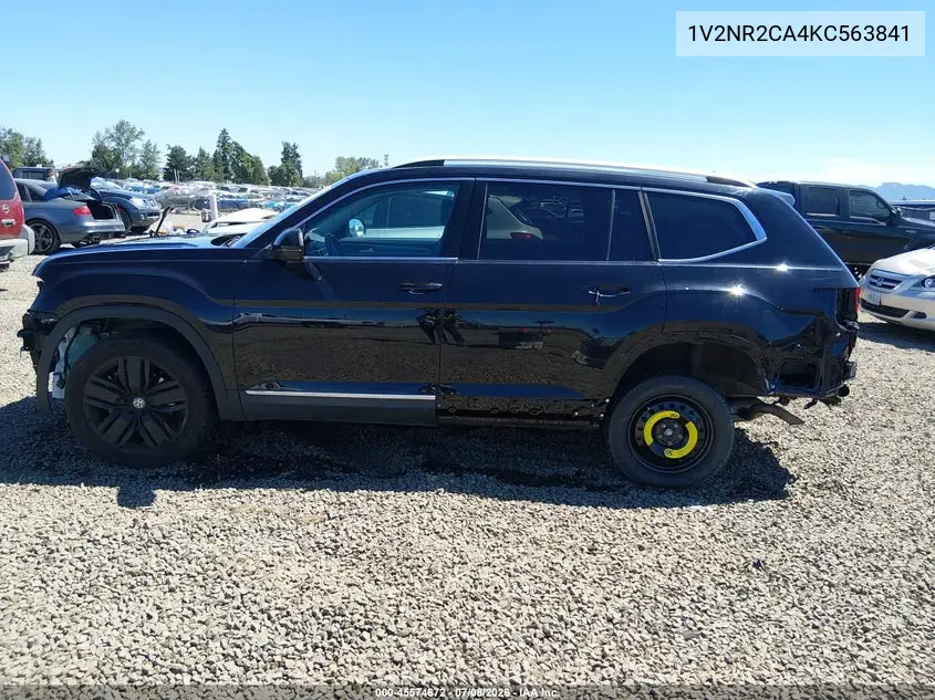 2019 Volkswagen Atlas 3.6L V6 Sel Premium VIN: 1V2NR2CA4KC563841 Lot: 45574672