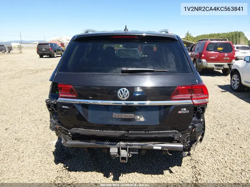 2019 Volkswagen Atlas 3.6L V6 Sel Premium VIN: 1V2NR2CA4KC563841 Lot: 45574672