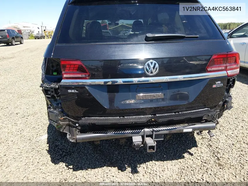 2019 Volkswagen Atlas 3.6L V6 Sel Premium VIN: 1V2NR2CA4KC563841 Lot: 45574672