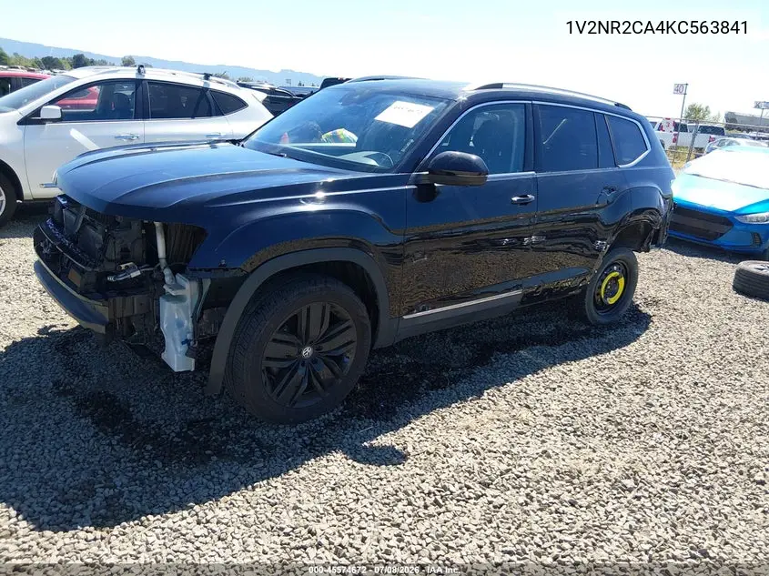 2019 Volkswagen Atlas 3.6L V6 Sel Premium VIN: 1V2NR2CA4KC563841 Lot: 45574672