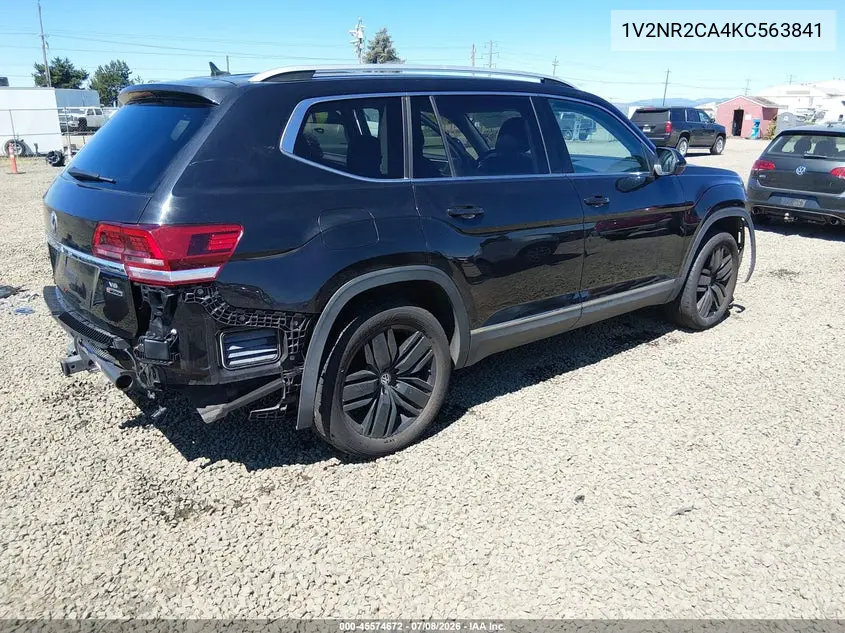 2019 Volkswagen Atlas 3.6L V6 Sel Premium VIN: 1V2NR2CA4KC563841 Lot: 45574672