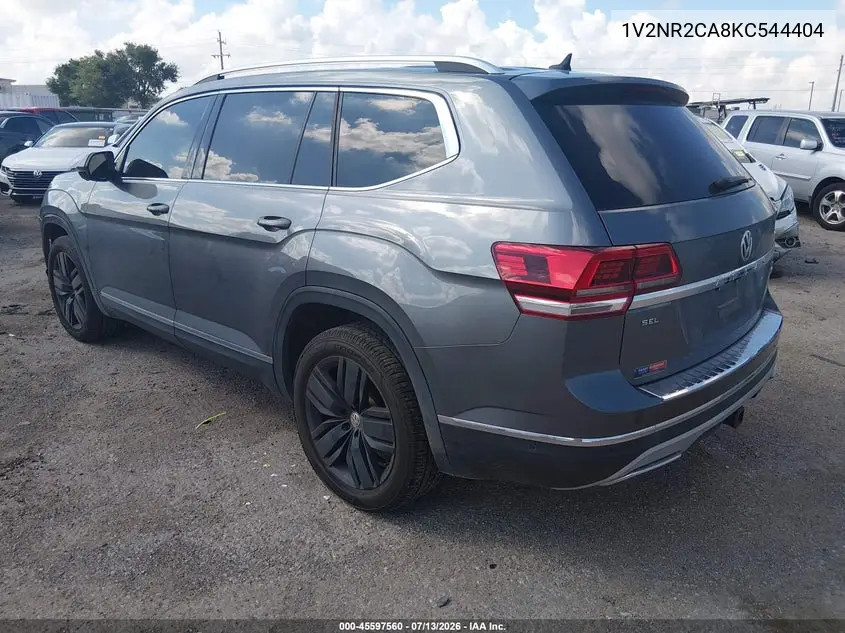 2019 Volkswagen Atlas 3.6L V6 Sel Premium VIN: 1V2NR2CA8KC544404 Lot: 45597560
