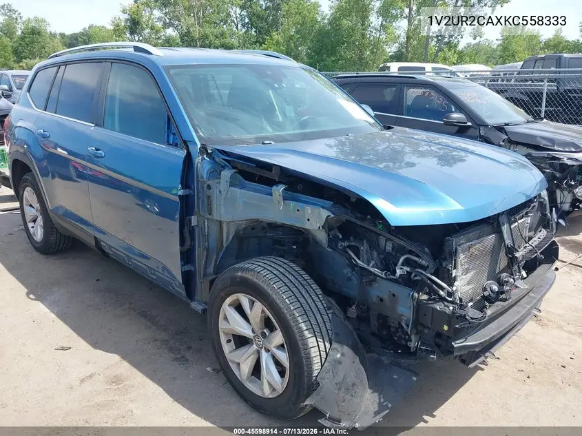 2019 Volkswagen Atlas 3.6L V6 Se W/Technology VIN: 1V2UR2CAXKC558333 Lot: 45598914