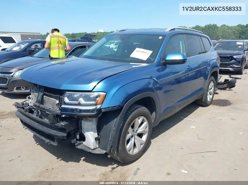2019 Volkswagen Atlas 3.6L V6 Se W/Technology VIN: 1V2UR2CAXKC558333 Lot: 45598914