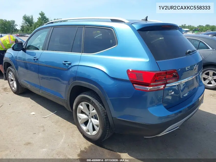 2019 Volkswagen Atlas 3.6L V6 Se W/Technology VIN: 1V2UR2CAXKC558333 Lot: 45598914