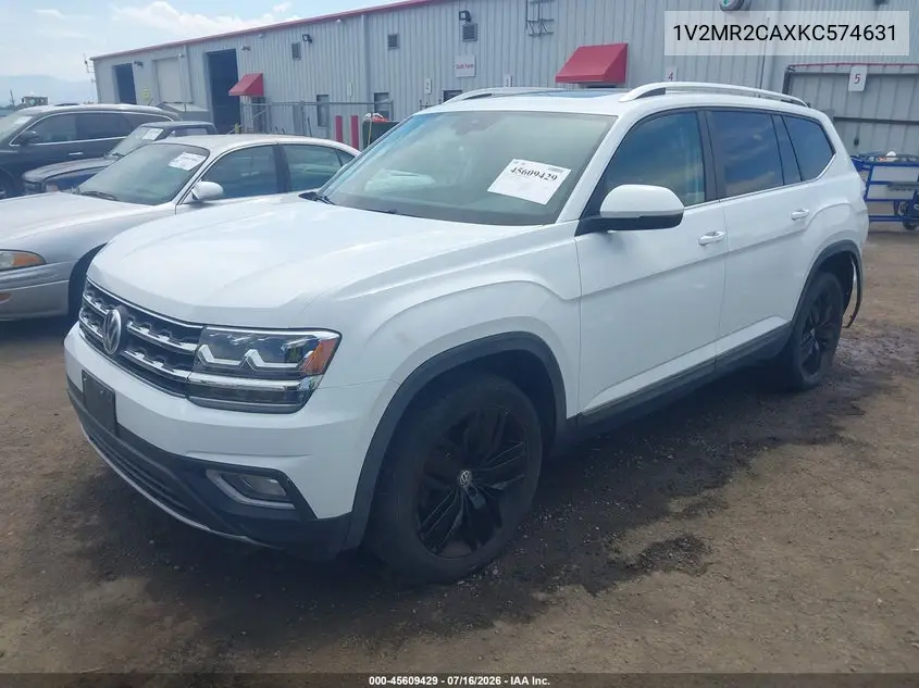 2019 Volkswagen Atlas 3.6L V6 Sel VIN: 1V2MR2CAXKC574631 Lot: 45609429