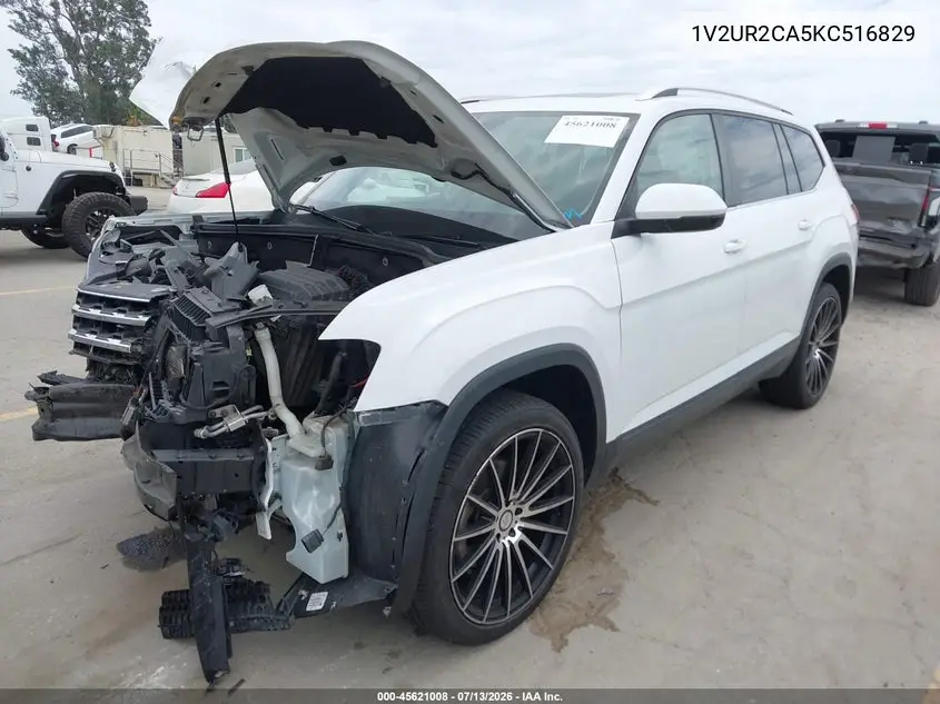 2019 Volkswagen Atlas 3.6L V6 Se W/Technology VIN: 1V2UR2CA5KC516829 Lot: 45621008