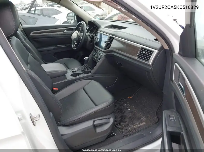 2019 Volkswagen Atlas 3.6L V6 Se W/Technology VIN: 1V2UR2CA5KC516829 Lot: 45621008