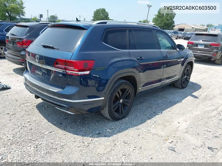 2019 Volkswagen Atlas 3.6L V6 Sel R-Line VIN: 1V2SR2CA0KC603500 Lot: 45628599