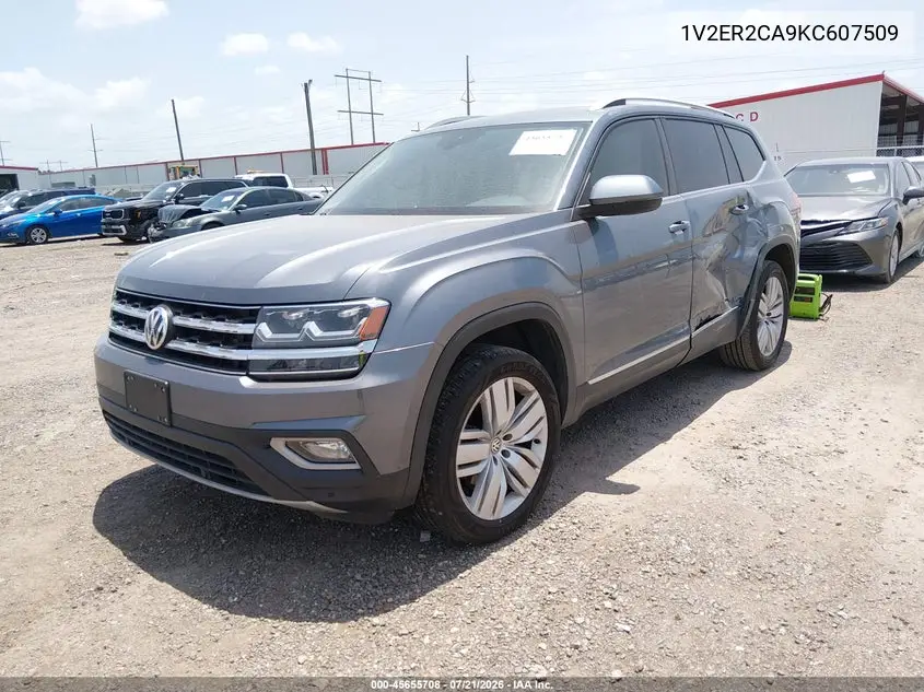 2019 Volkswagen Atlas 3.6L V6 Sel VIN: 1V2ER2CA9KC607509 Lot: 45655708