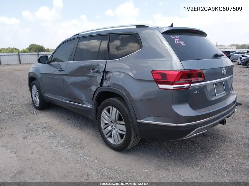 2019 Volkswagen Atlas 3.6L V6 Sel VIN: 1V2ER2CA9KC607509 Lot: 45655708