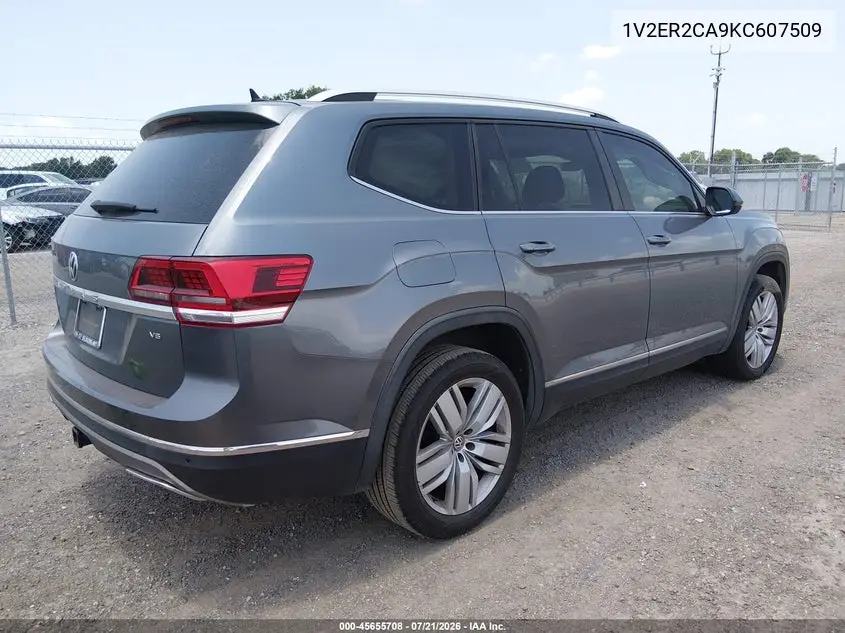 2019 Volkswagen Atlas 3.6L V6 Sel VIN: 1V2ER2CA9KC607509 Lot: 45655708