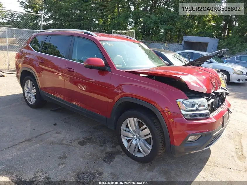 2019 Volkswagen Atlas 3.6L V6 Se W/Technology VIN: 1V2UR2CA0KC508802 Lot: 45668510