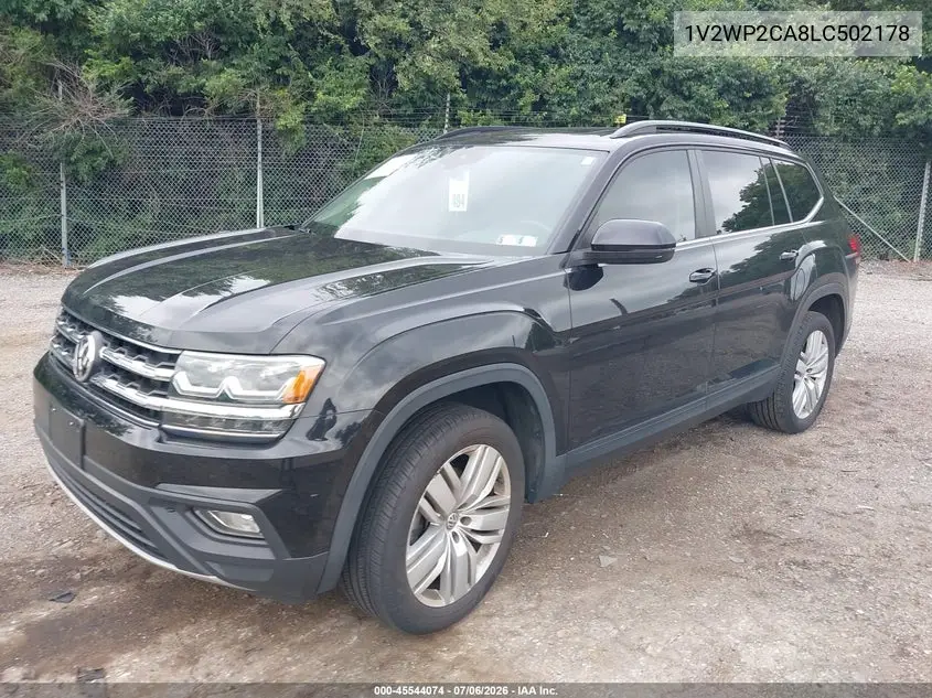 2020 Volkswagen Atlas 2.0T Se W/Technology VIN: 1V2WP2CA8LC502178 Lot: 45544074