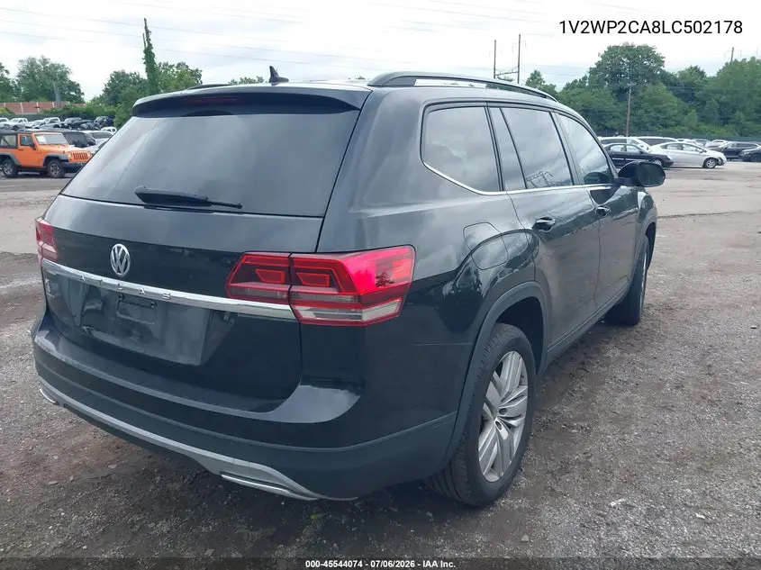 2020 Volkswagen Atlas 2.0T Se W/Technology VIN: 1V2WP2CA8LC502178 Lot: 45544074