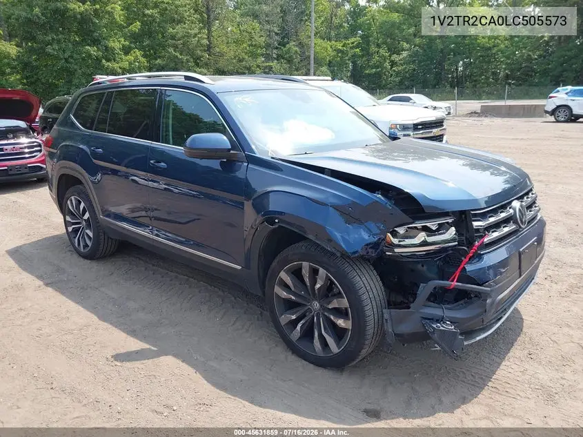 2020 Volkswagen Atlas 3.6L V6 Sel Premium VIN: 1V2TR2CA0LC505573 Lot: 45631859