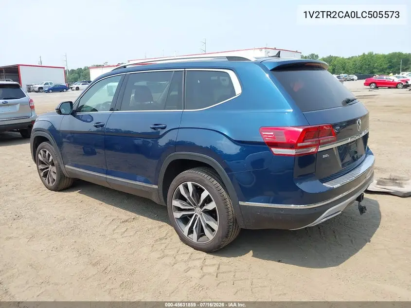 2020 Volkswagen Atlas 3.6L V6 Sel Premium VIN: 1V2TR2CA0LC505573 Lot: 45631859