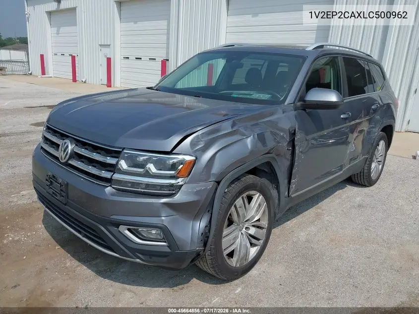 2020 Volkswagen Atlas 2.0T Sel VIN: 1V2EP2CAXLC500962 Lot: 45664856