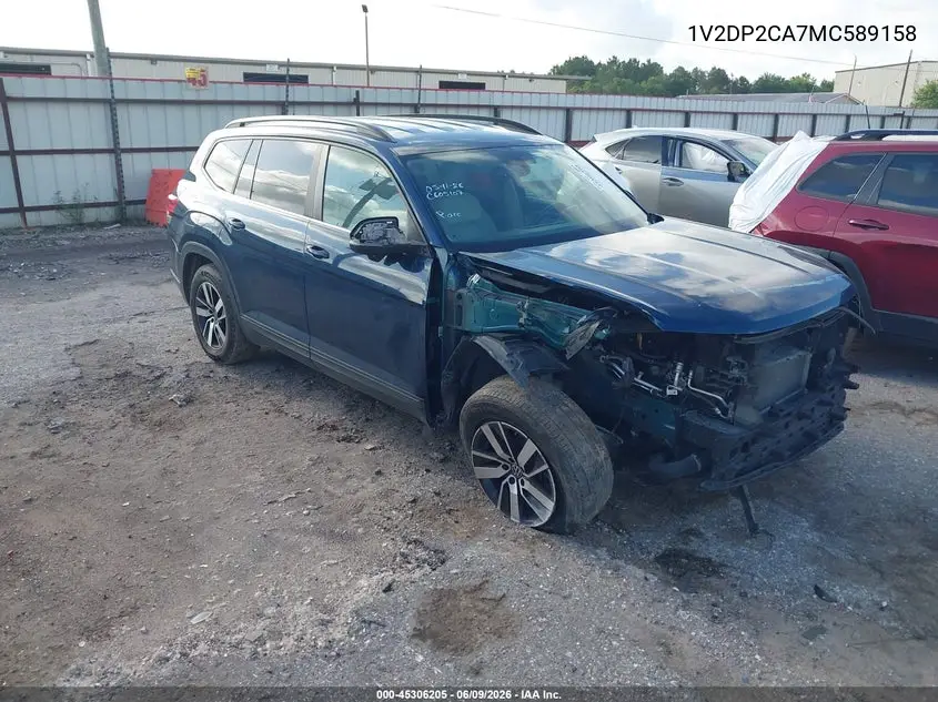 2021 Volkswagen Atlas 2.0T Se VIN: 1V2DP2CA7MC589158 Lot: 45306205