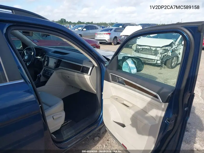 2021 Volkswagen Atlas 2.0T Se VIN: 1V2DP2CA7MC589158 Lot: 45306205