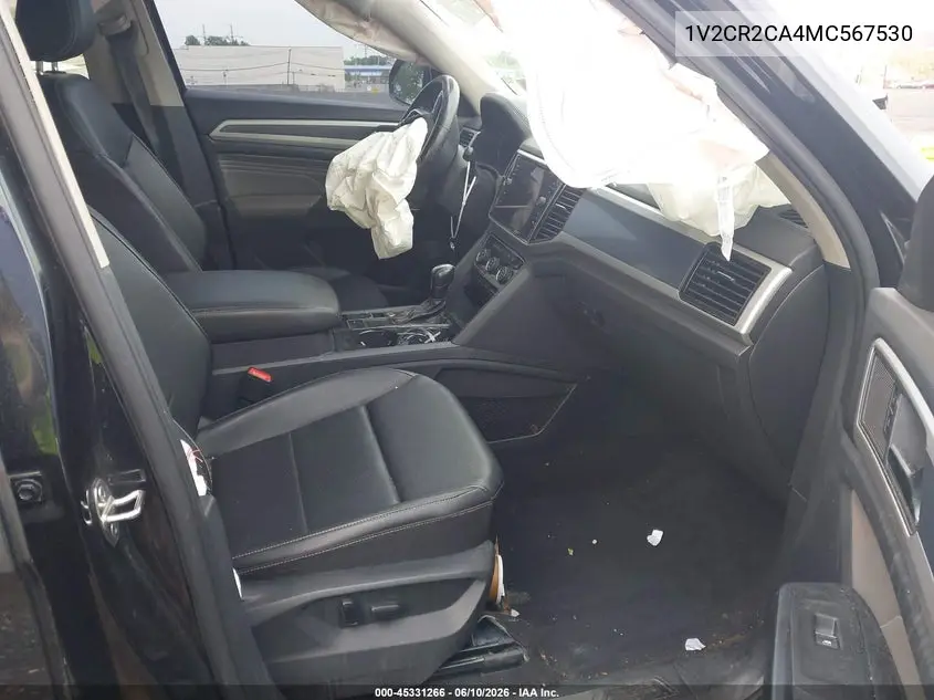 2021 Volkswagen Atlas 3.6L V6 Sel R-Line VIN: 1V2CR2CA4MC567530 Lot: 45331266