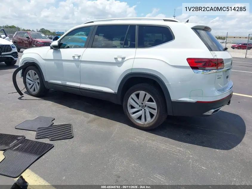 2021 Volkswagen Atlas 3.6L V6 Sel VIN: 1V2BR2CA0MC514285 Lot: 45348782
