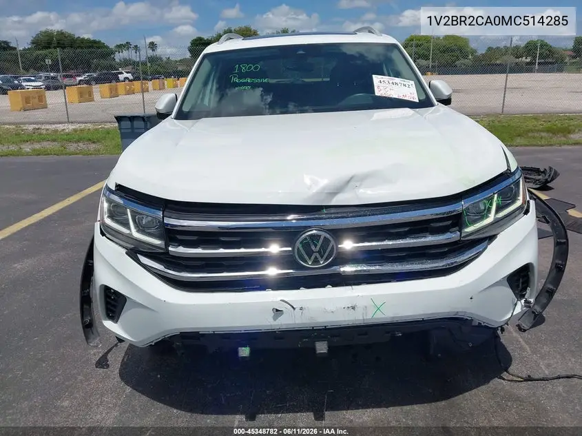 2021 Volkswagen Atlas 3.6L V6 Sel VIN: 1V2BR2CA0MC514285 Lot: 45348782