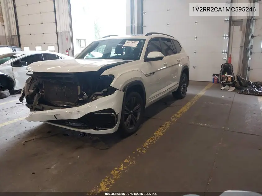 2021 Volkswagen Atlas 3.6L V6 Se W/Technology R-Line VIN: 1V2RR2CA1MC595246 Lot: 45523396