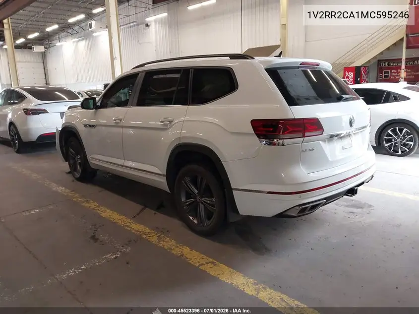 2021 Volkswagen Atlas 3.6L V6 Se W/Technology R-Line VIN: 1V2RR2CA1MC595246 Lot: 45523396