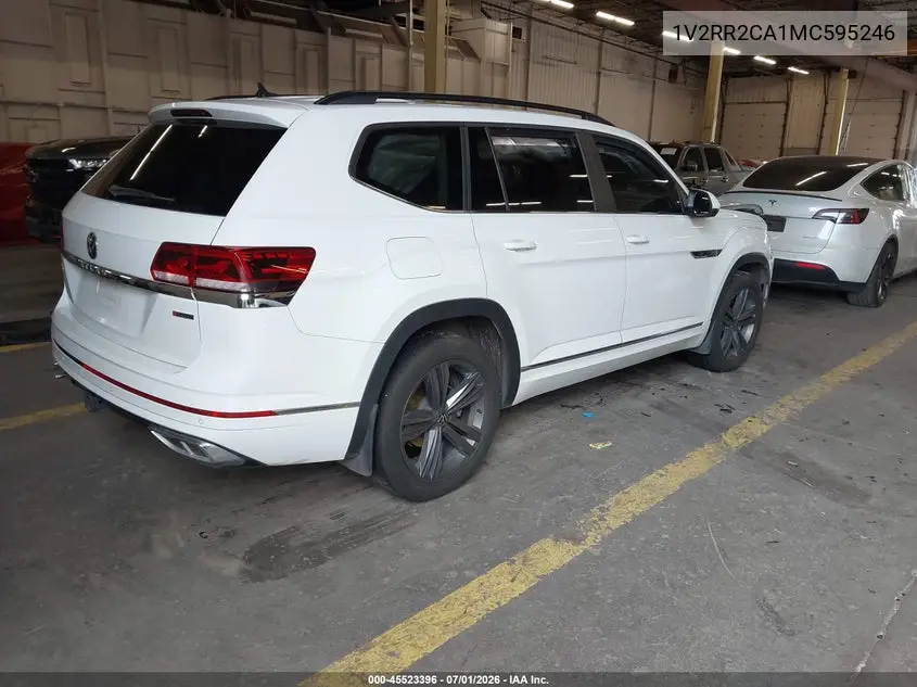 2021 Volkswagen Atlas 3.6L V6 Se W/Technology R-Line VIN: 1V2RR2CA1MC595246 Lot: 45523396